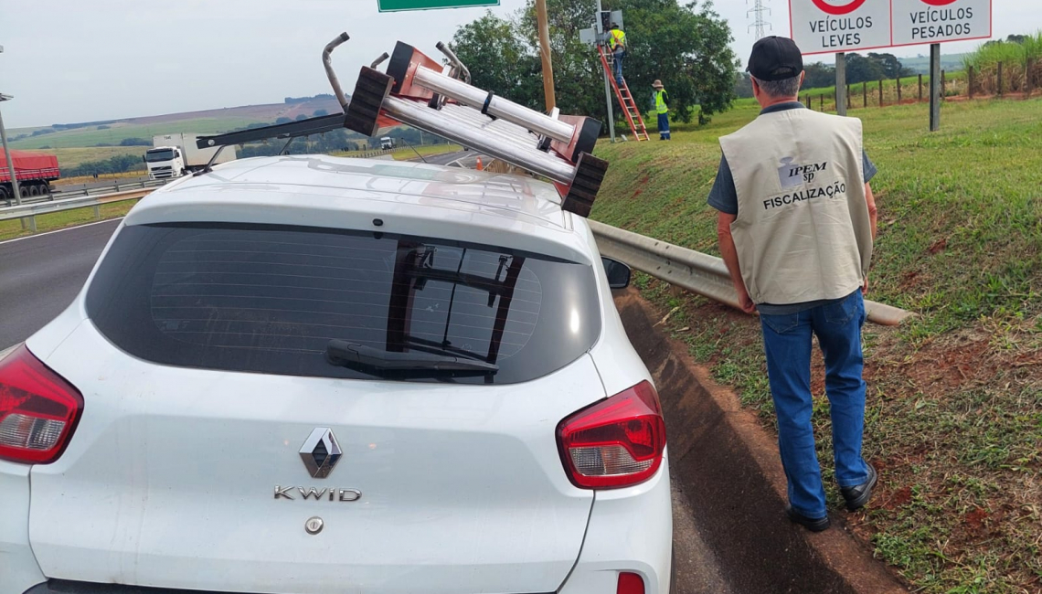 Em Guaiçara, Ipem-SP verifica radar na rodovia SP 300